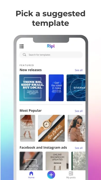 Ripl: Social Media Marketing स्क्रीनशॉट