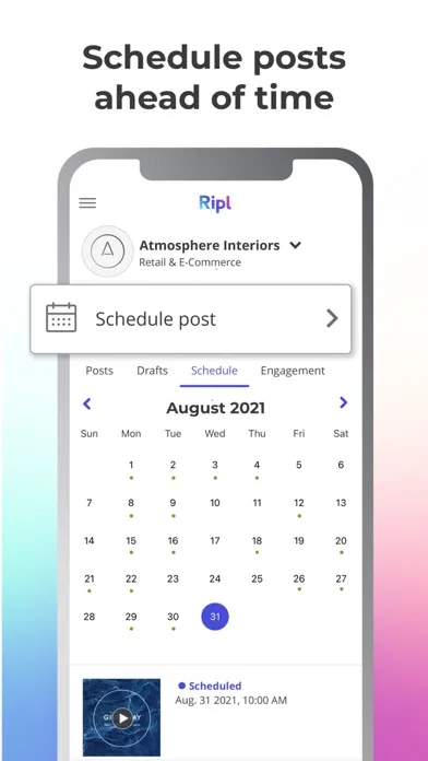 Ripl: Social Media Marketing स्क्रीनशॉट