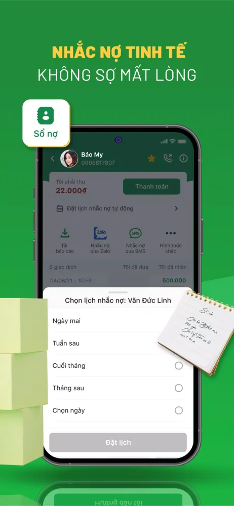 Screenshot di Sổ Thu Chi