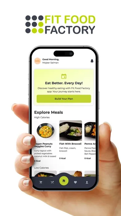 Fit Food Factory app 스크린샷