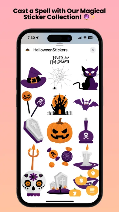 Halloween Stickers. Screenshots