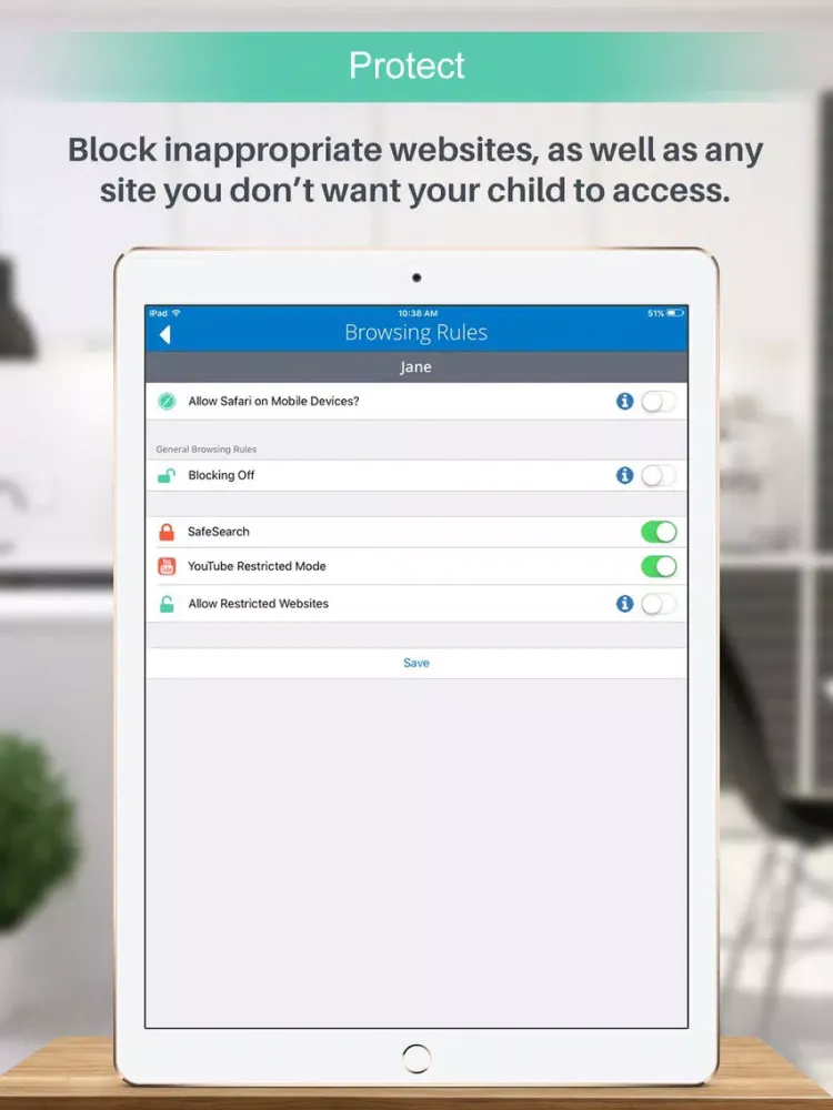 Скриншоты Forcefield for Parent Device iPad 