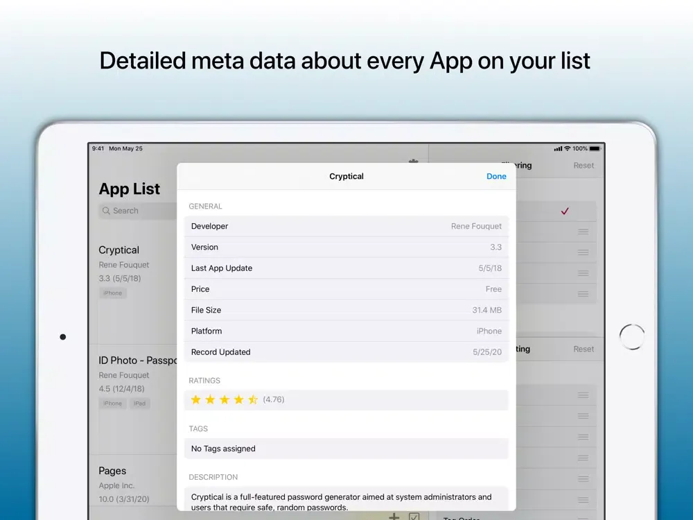 The App List iPad 应用截图