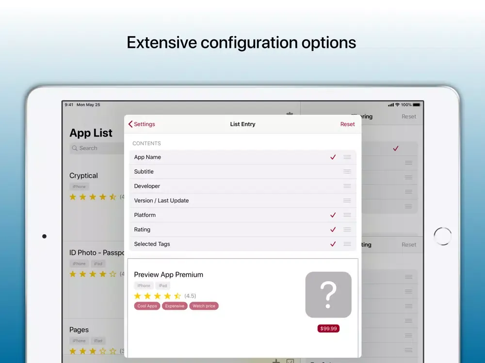 The App List iPad 应用截图
