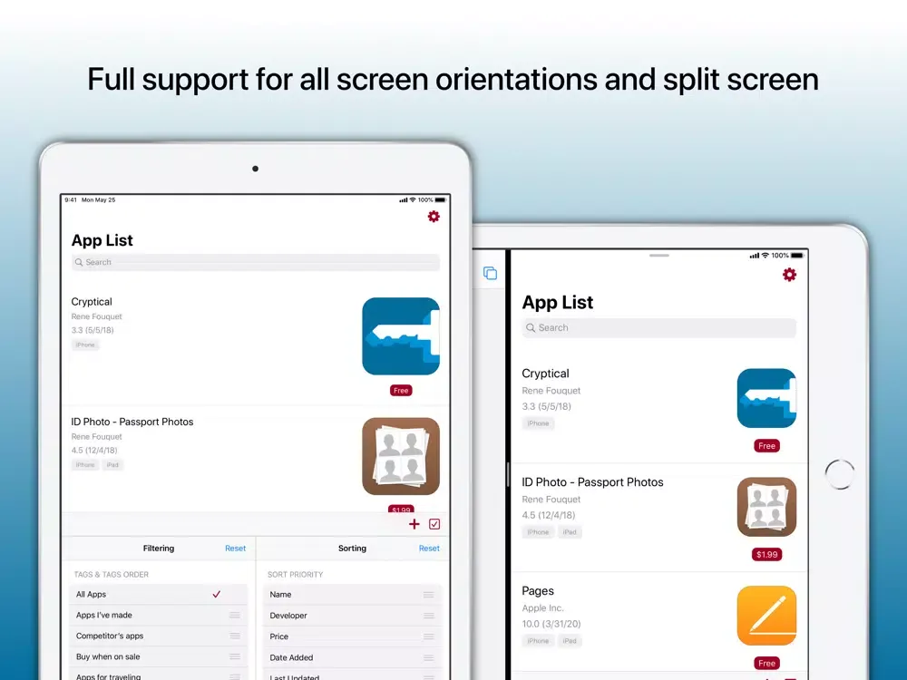 The App List iPad 应用截图