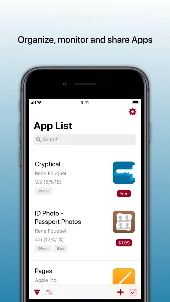 The App List应用截图