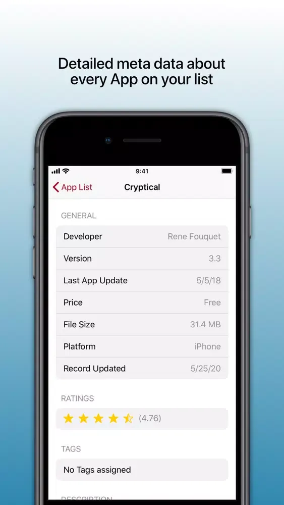 The App List应用截图