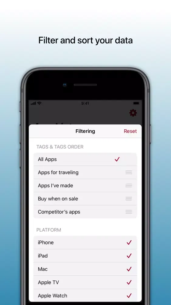 The App List应用截图