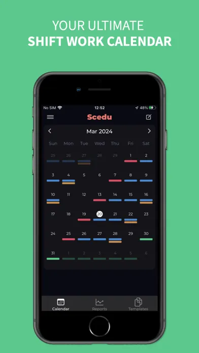 Скриншоты Shift Work Calendar: Scedu