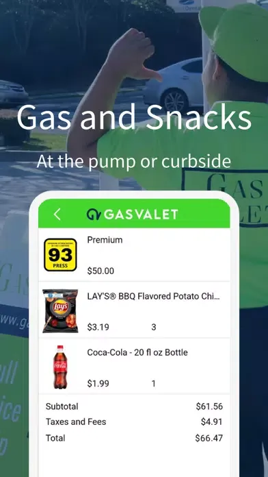 Capturas de tela do Gas Valet