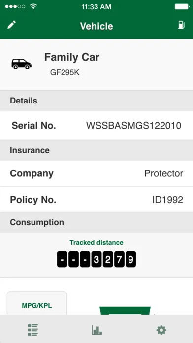Capturas de tela do VehicleLife - Vehicle details and Fuel consumption