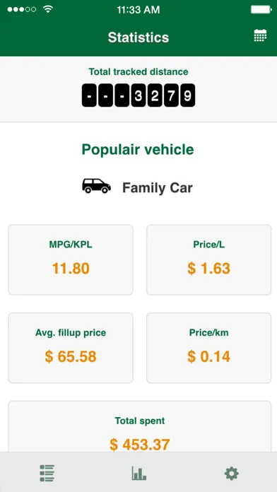 Capturas de tela do VehicleLife - Vehicle details and Fuel consumption