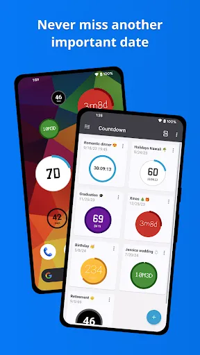 Capturas de pantalla de Countdown Widget・Countdown app