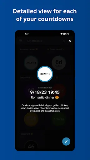 Capturas de pantalla de Countdown Widget・Countdown app
