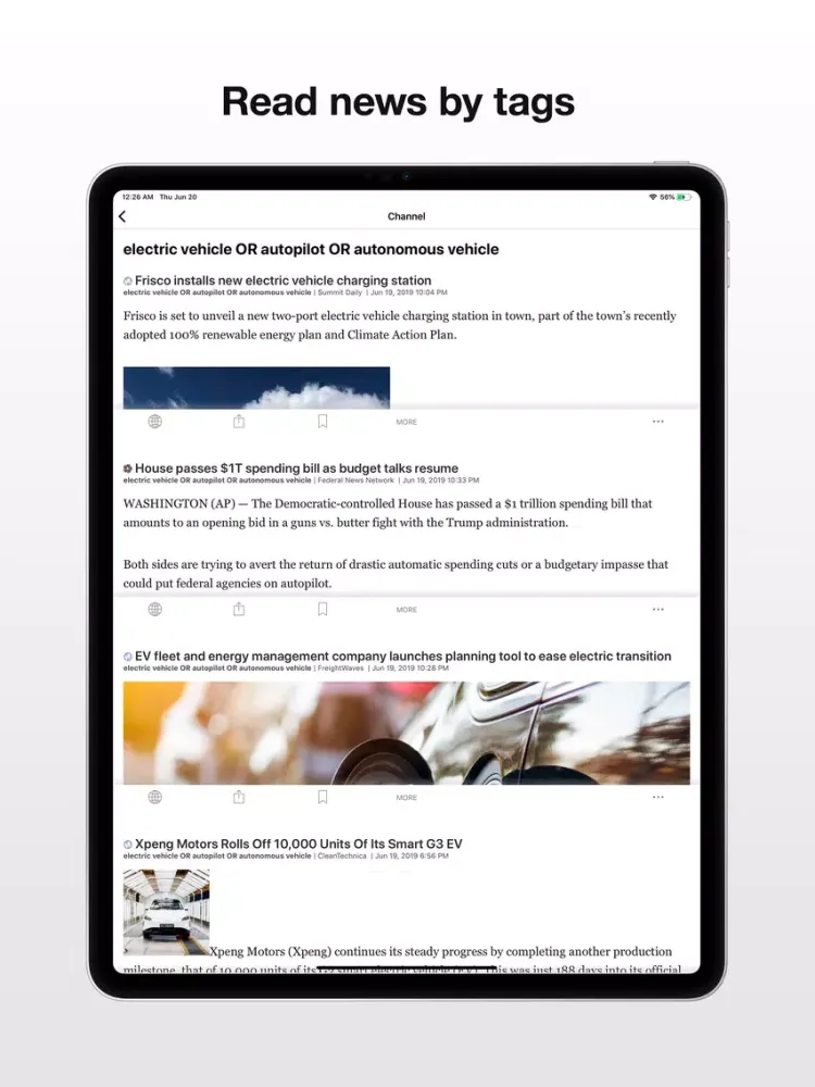 Hashnews - selected news iPad  স্ক্রিনশট