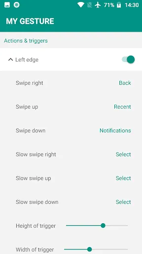My Gesture Navigation gestures Screenshots