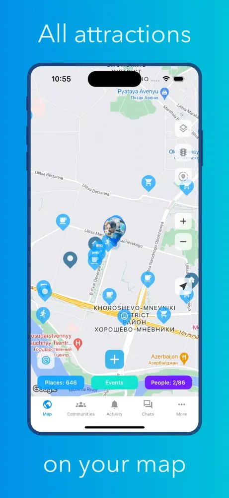 Tangkapan skrin iDa: places, events & people