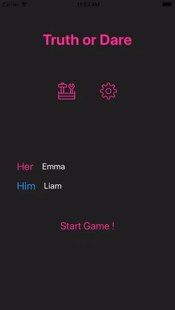 Capturas de pantalla de Truth or Dare For Couples