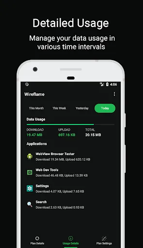 Wireflame - Data Usage Monitor Screenshots