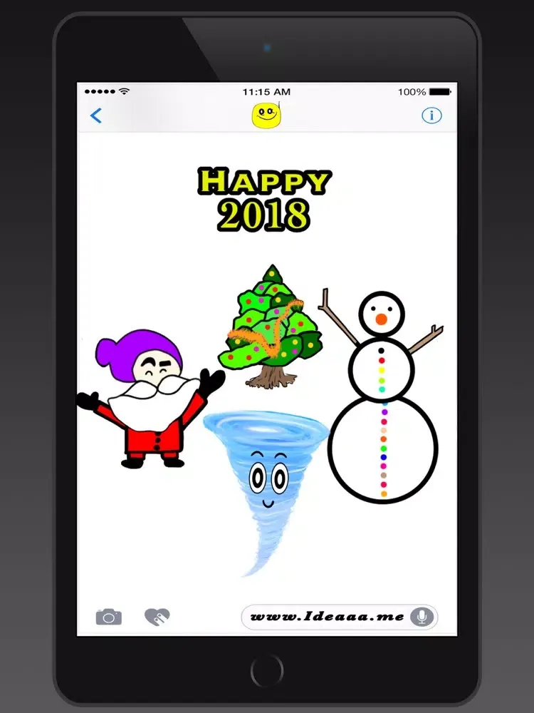 Zrzuty ekranu Ideaaa stickers:Irma christmas iPad 