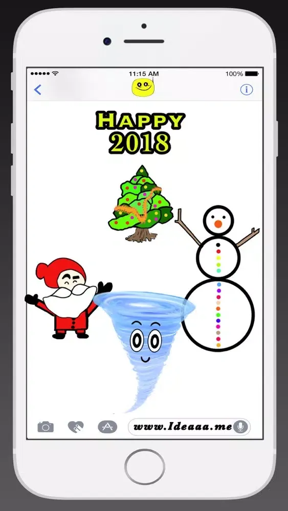 Zrzuty ekranu Ideaaa stickers:Irma christmas