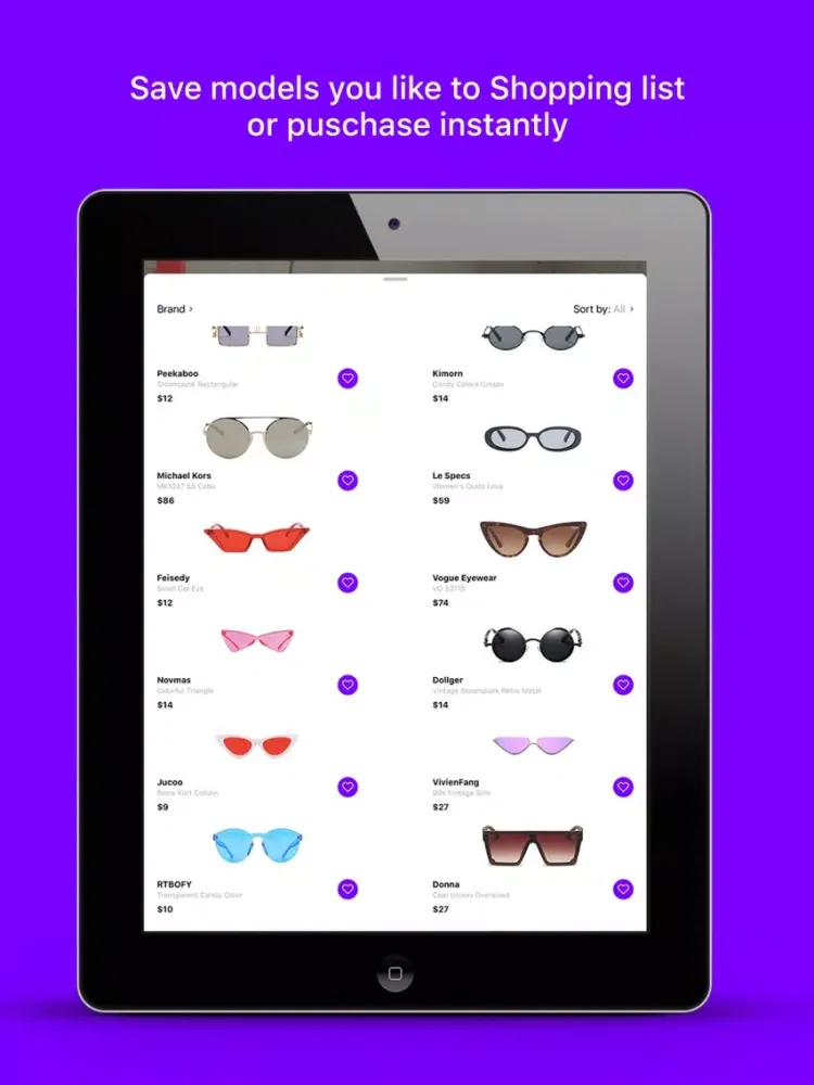 IDEOFIT Glasses and sunglasses iPad 应用截图