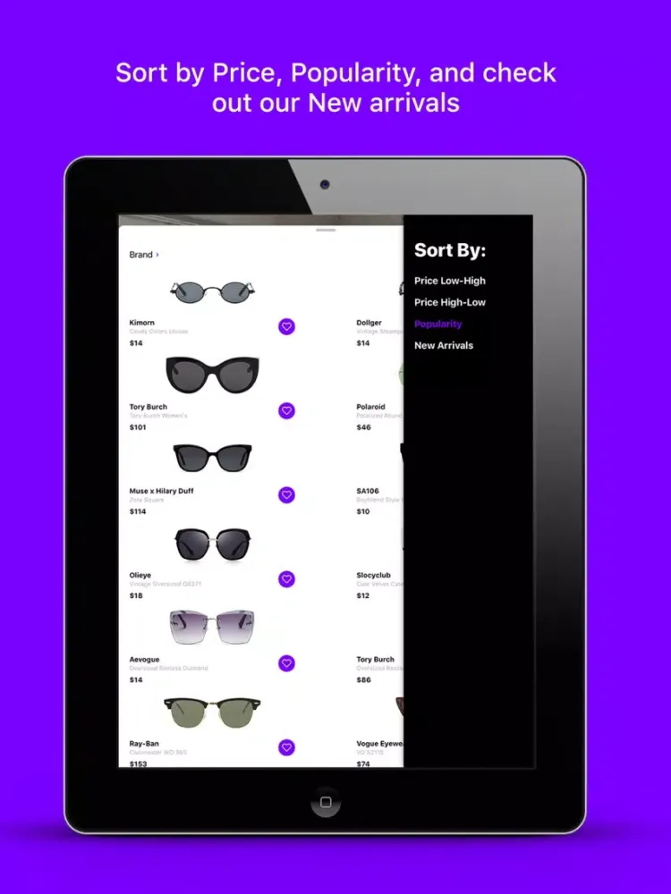 IDEOFIT Glasses and sunglasses iPad 应用截图