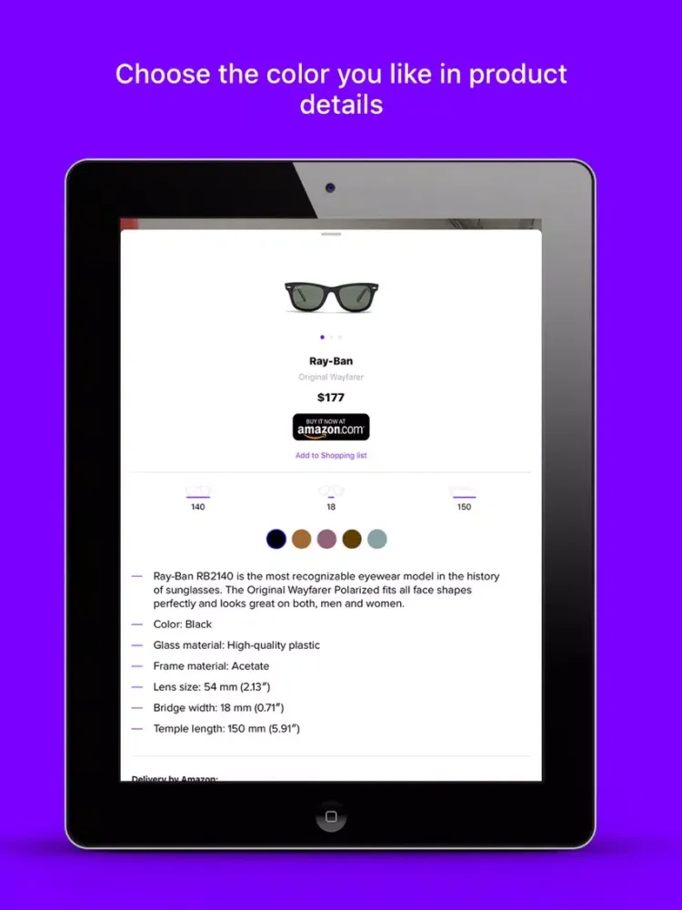 IDEOFIT Glasses and sunglasses iPad 应用截图