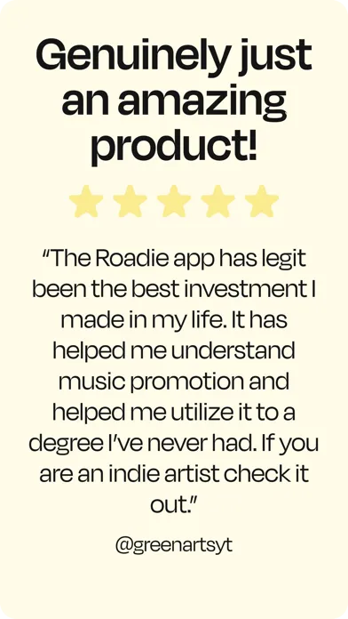 Roadie: Your AI Artist Manager Ekran Görüntüleri