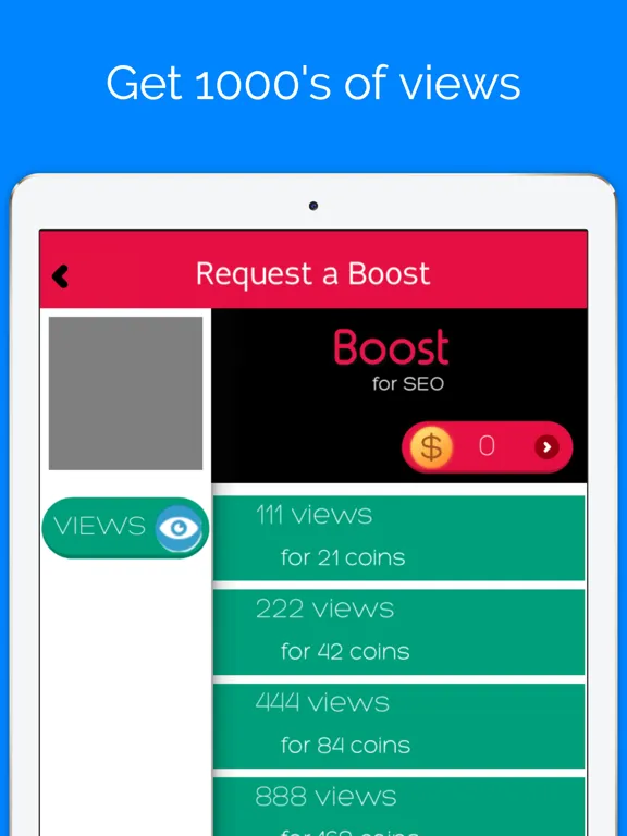 WebBoost for SEO - Web traffic tool iPad  Screenshots