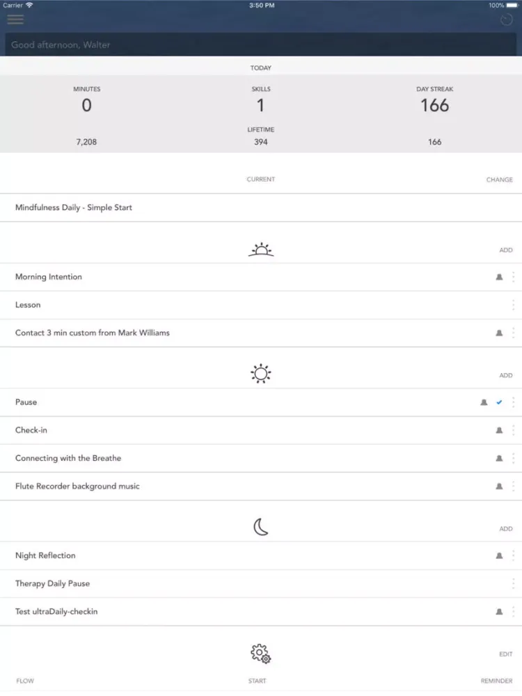ภาพหน้าจอของ Mindfulness Daily iPad 