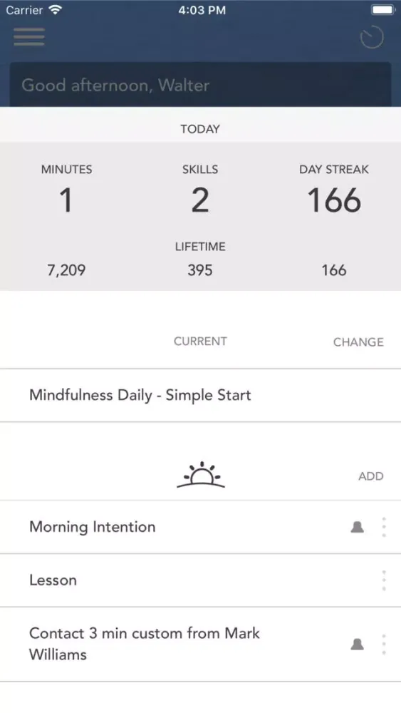 ภาพหน้าจอของ Mindfulness Daily