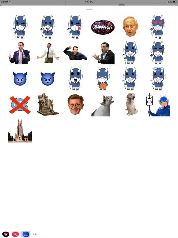 Blue Devil Stickers iPad  स्क्रीनशॉट