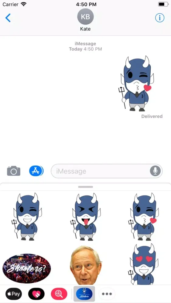 Blue Devil Stickers स्क्रीनशॉट