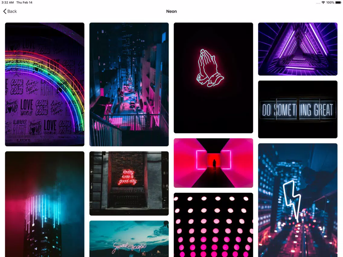 Frame Wallpaper for Unsplash iPad  스크린샷