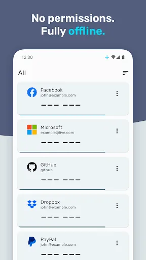 Capturas de tela do Authenticator Pro