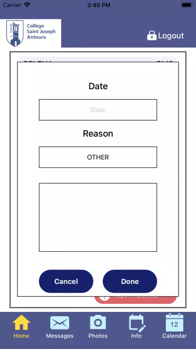 CSJ Antoura - Parents App Screenshots