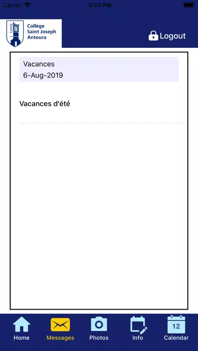 CSJ Antoura - Parents App Screenshots