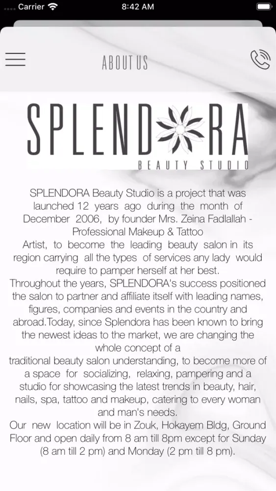 SPLENDORA Beauty Studio Screenshots