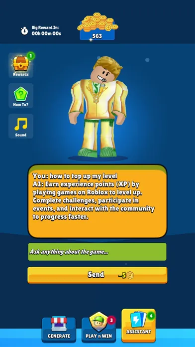 Capturas de tela do Skins Rewards Ai for Roblox