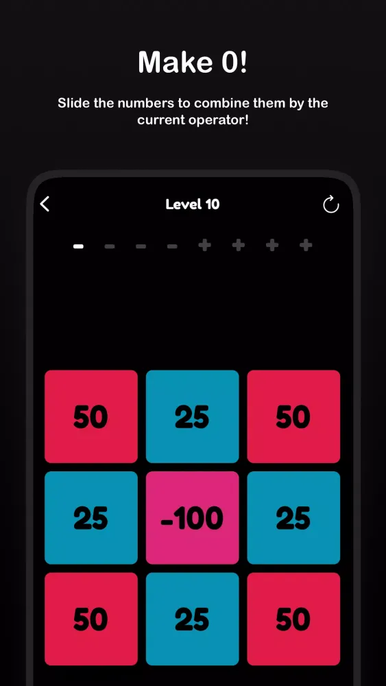 Tangkapan skrin Make 0! – Math Puzzle Game