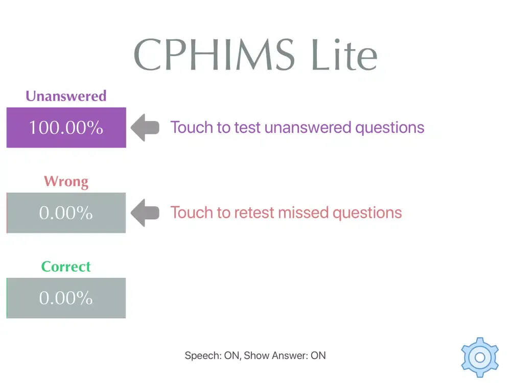 ภาพหน้าจอของ CPHIMS Lite iPad 