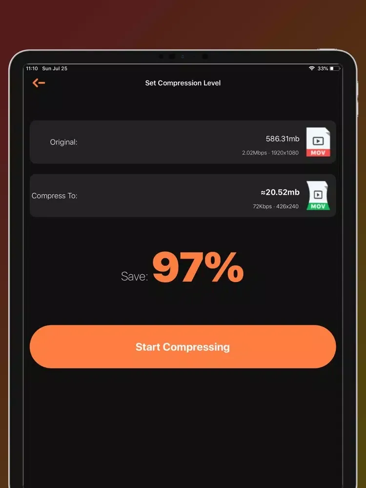 Screenshot di Compress Video Compressor iPad