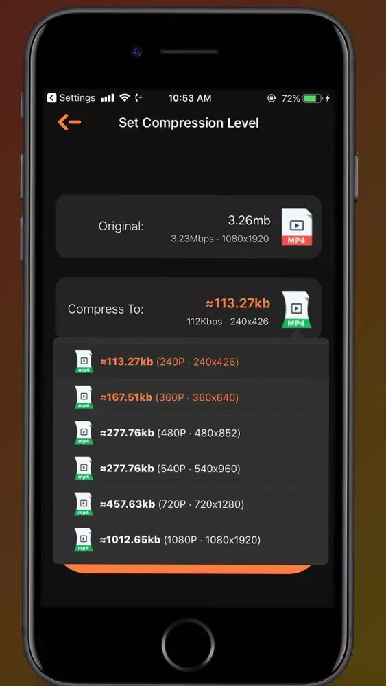 Screenshot di Compress Video Compressor