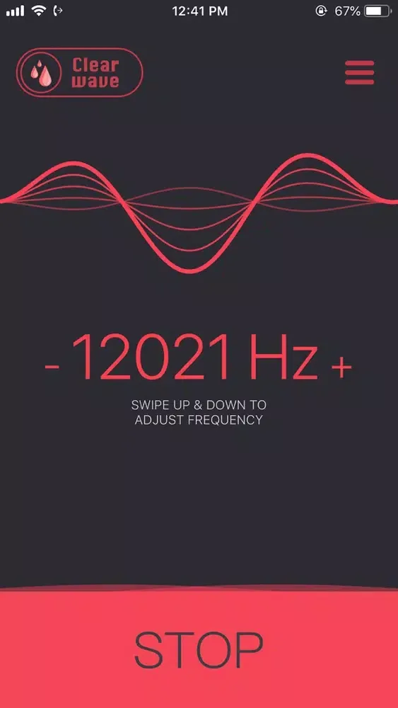 Captures d'écran de Sonic - Hertz speaker test app