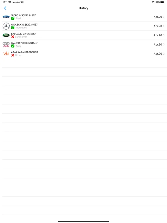 VIN Checker iPad  स्क्रीनशॉट