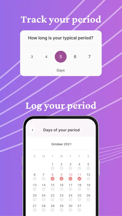 Capturas de tela do Mali Fertility & Ovulation