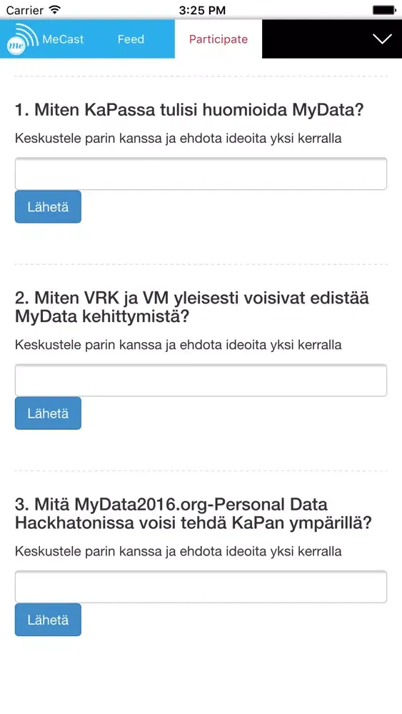 Tangkapan skrin MyData 2016