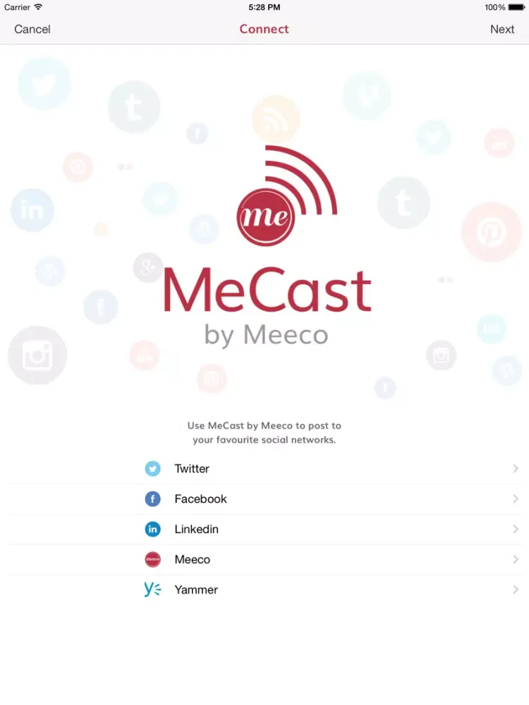 MeCast by Meeco iPad  স্ক্রিনশট