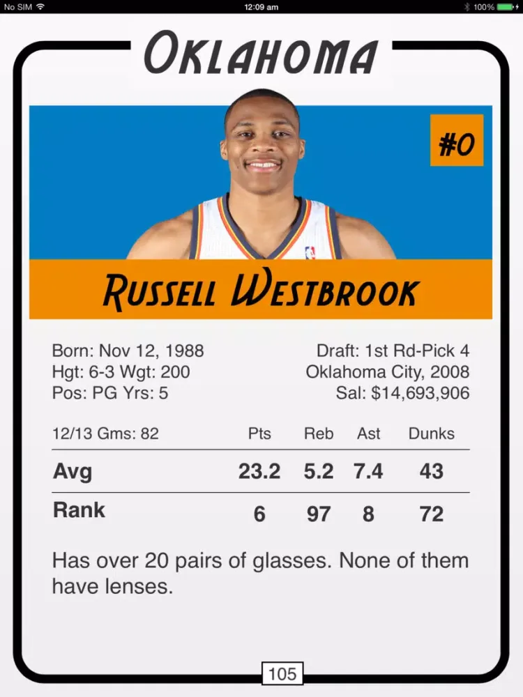 Hoops Who 13-14 Pro Basketball Trivia iPad  Screenshots